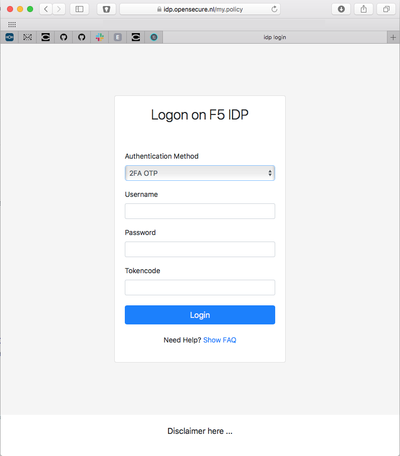A Custom F5 APM logon page — illustration